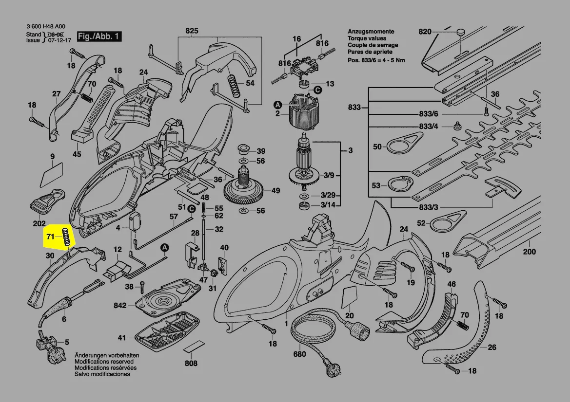 Ressort de compression réf. 2 604 610 074 Bosch